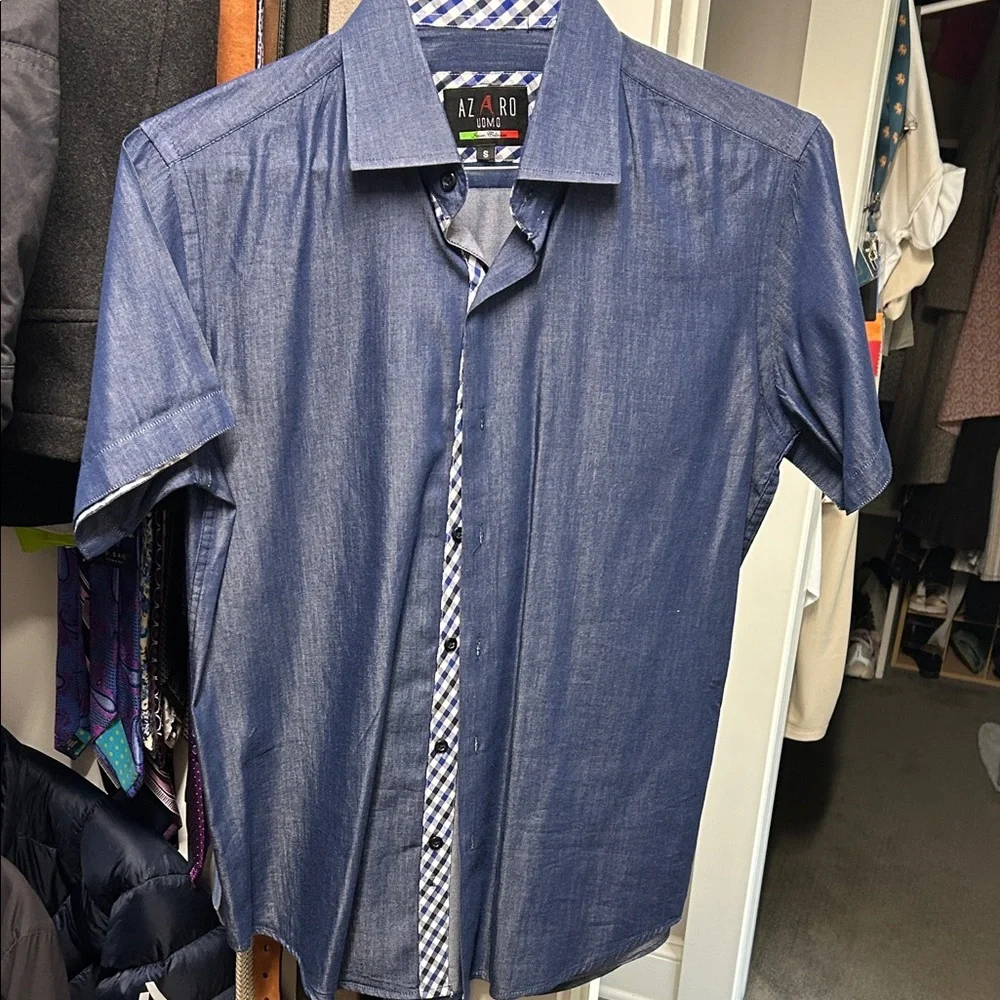 Italian Linen button down shirt - Picture 1 of 4